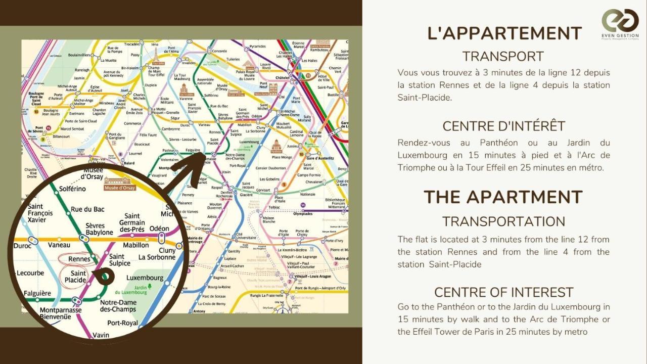 Grand Studio Confort#St Germain-Montparnasse#4P Paris Eksteriør billede